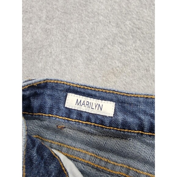 Driftwood Jeans Womens 27x28 Skinny  Marilyn Blue Stretch Mid Rise Stretch Boho - Picture 10 of 14